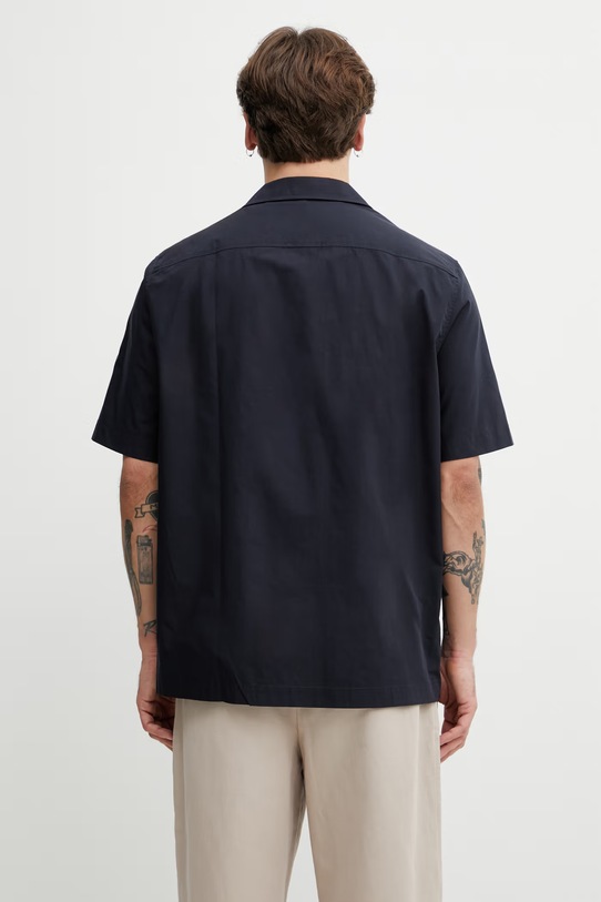 Odzież Fred Perry koszula bawełniana męska M2430 granatowy