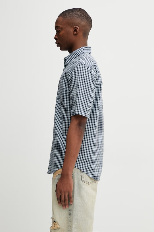 Fred Perry koszula bawełniana M2435 niebieski SS26