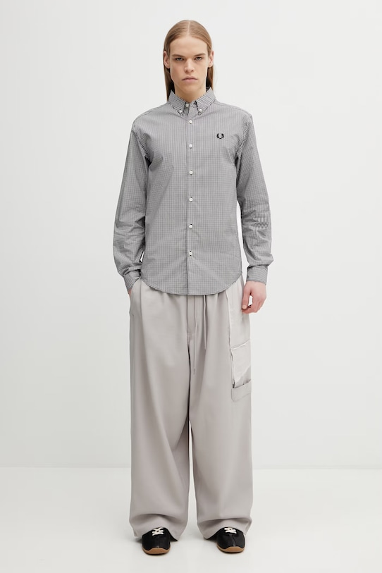 Fred Perry koszula bawełniana M2436 czarny