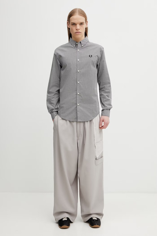 Fred Perry koszula bawełniana M2436 czarny