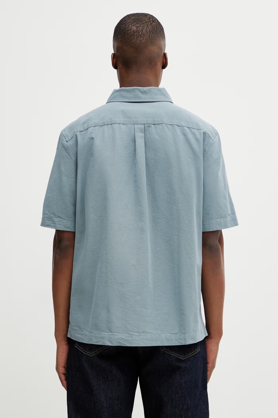 Odzież Fred Perry koszula bawełniana M2445 niebieski