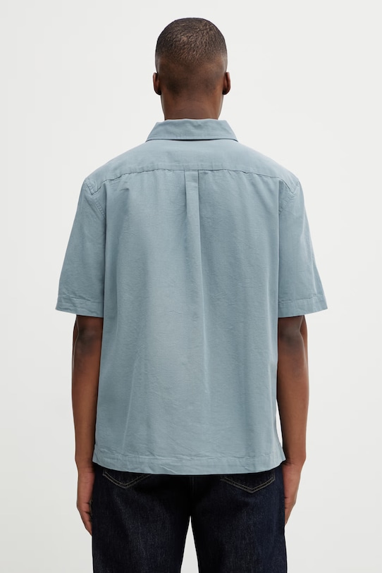 Odzież Fred Perry koszula bawełniana M2445 niebieski