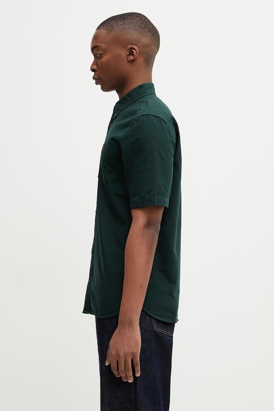 Fred Perry koszula bawełniana M8730 zielony SS26