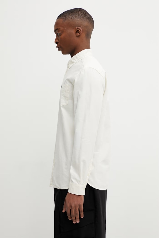 Fred Perry koszula bawełniana M5516.13B beżowy SS26