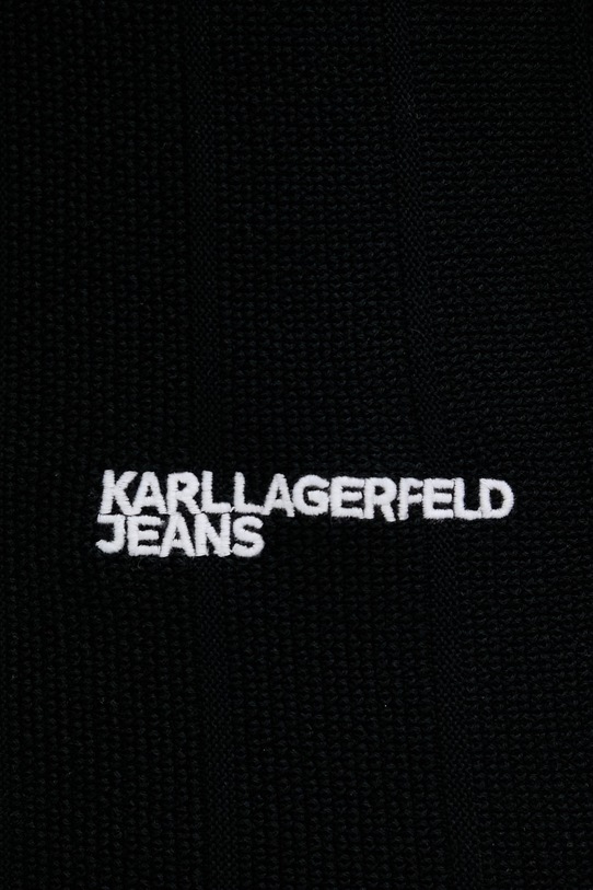 Karl Lagerfeld Jeans kardigán pánsky bavlnený B2M18028 čierna
