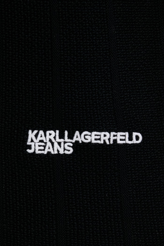 Karl Lagerfeld Jeans kardigán pánsky bavlnený B2M18028 čierna