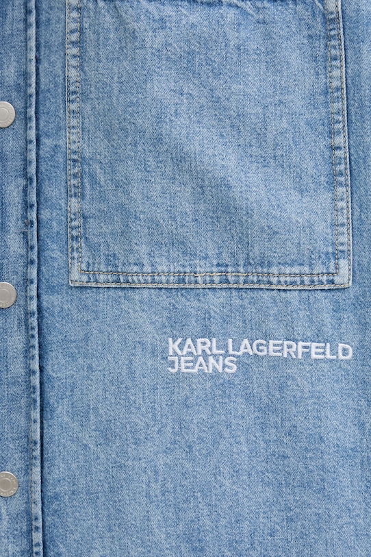 Karl Lagerfeld Jeans koszula męska bawełniana B2M16013 niebieski