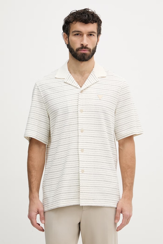 Guess Košeľa pánska béžová M6GP12.K3105