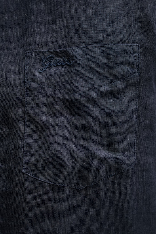 Guess košeľa pánska ľanová M6GH59.W1827 tmavomodrá