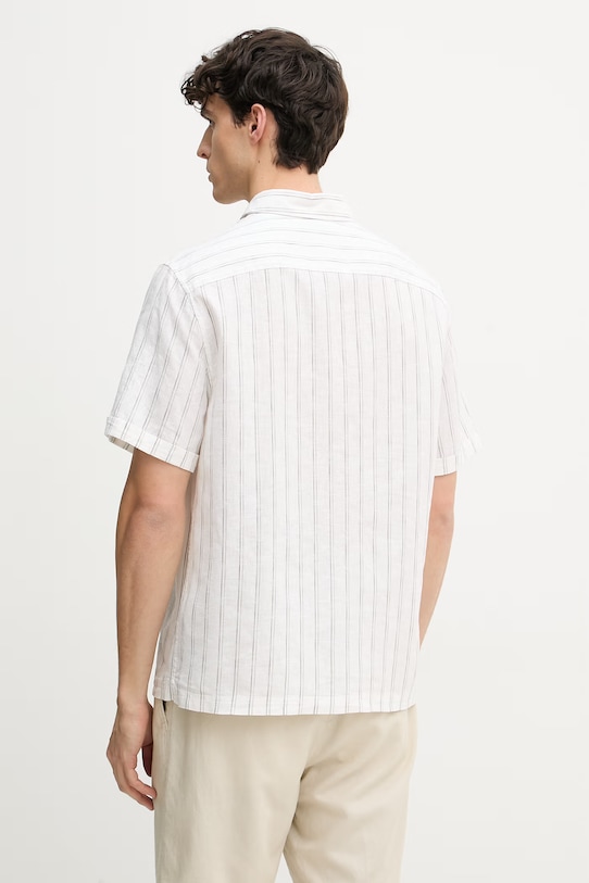 Oblečenie Guess košeľa pánska s ľanom M6GH26.W1716 béžová