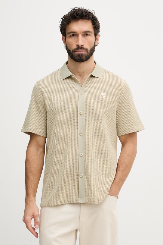 Guess koszula męska beżowy M6GP09.K3078