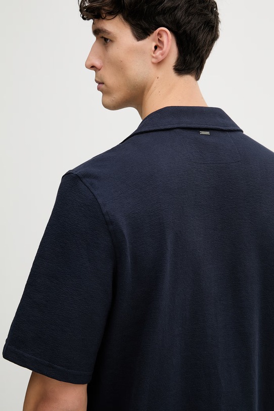 Guess koszula męska bawełniana M6GP10.K3079 granatowy