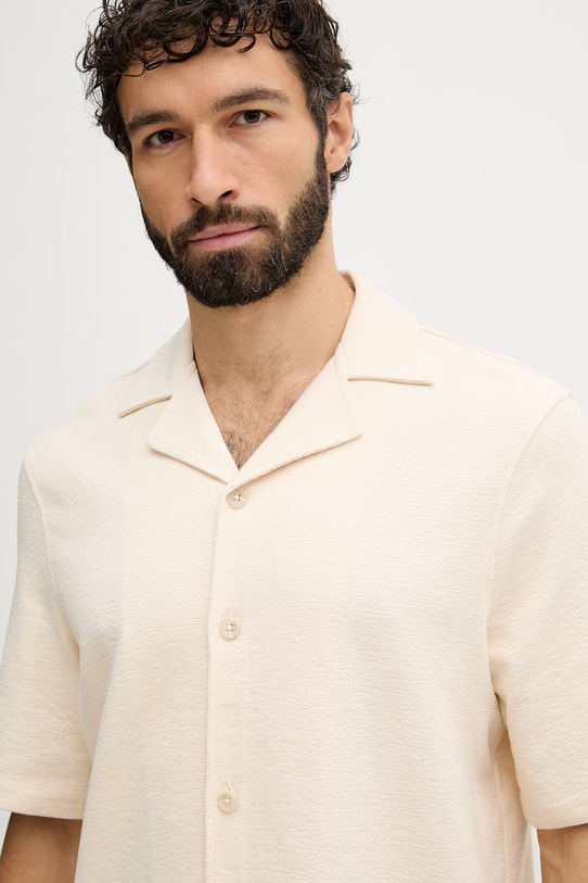 Guess košulja za muškarce od pamuka bež M6GP10.K3079