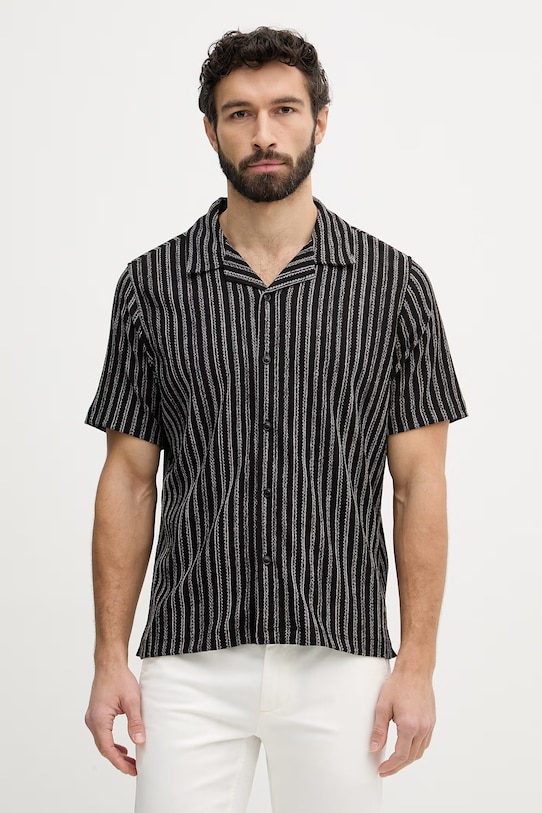 Guess košeľa pánska čierna M6GP30.K3190