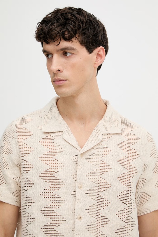 Guess koszula męska beżowy M6GP46.K3236