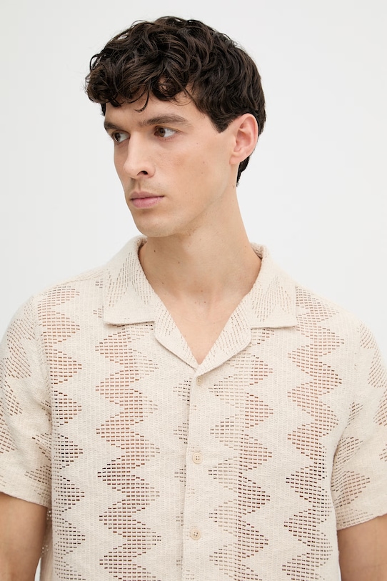 Guess koszula męska beżowy M6GP46.K3236