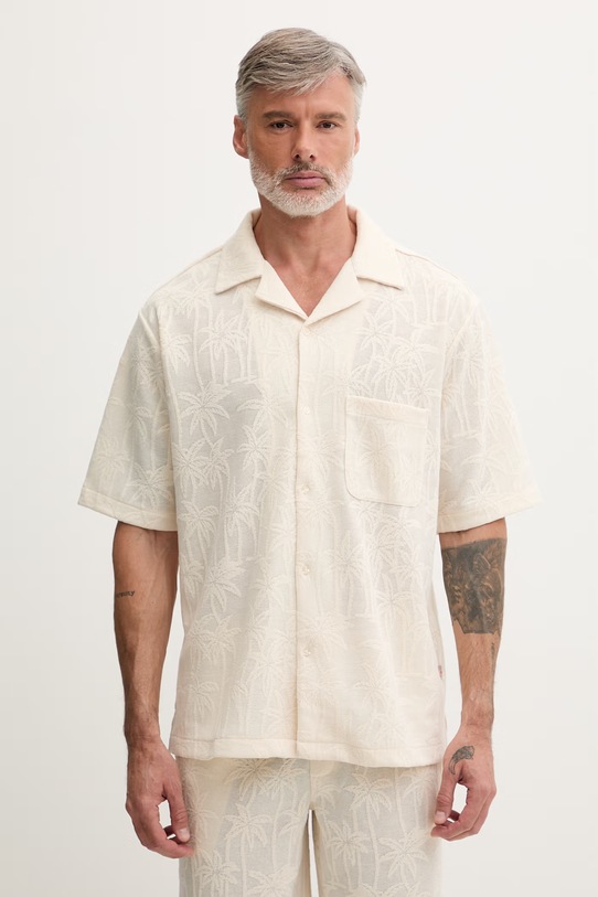 Guess košeľa pánska béžová F6GP05.KG362