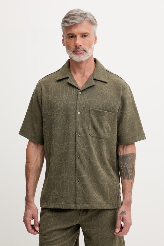 Guess košeľa pánska zelená F6GP05.KG362