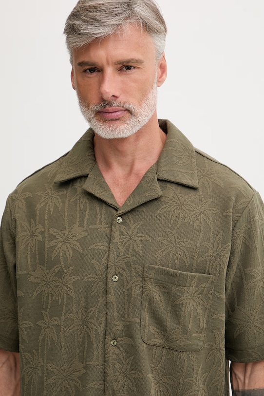 Guess košeľa pánska zelená F6GP05.KG362