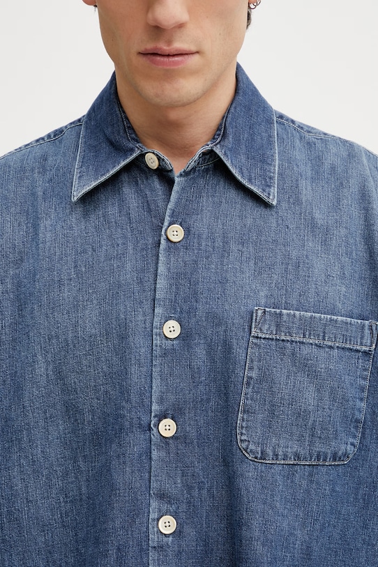 Our Legacy Above πουκάμισο ντένιμ ανδρικό μπλε M2262AW