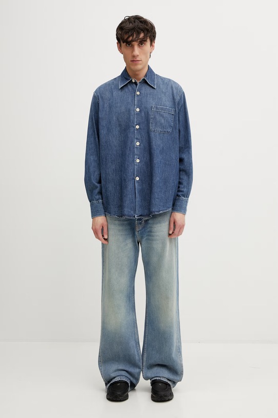 Our Legacy Above πουκάμισο ντένιμ ανδρικό M2262AW μπλε