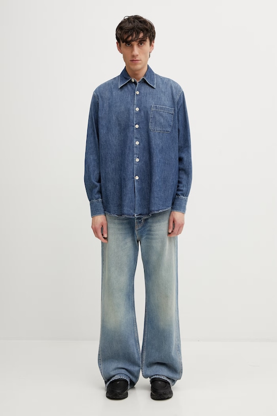 Our Legacy Above πουκάμισο ντένιμ ανδρικό M2262AW μπλε
