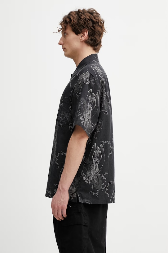 Our Legacy Every cămașă de in de bărbați M2262EDP negru SS26