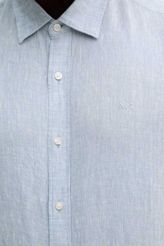 Lanena srajca Michael Kors CF5409I4YT modra