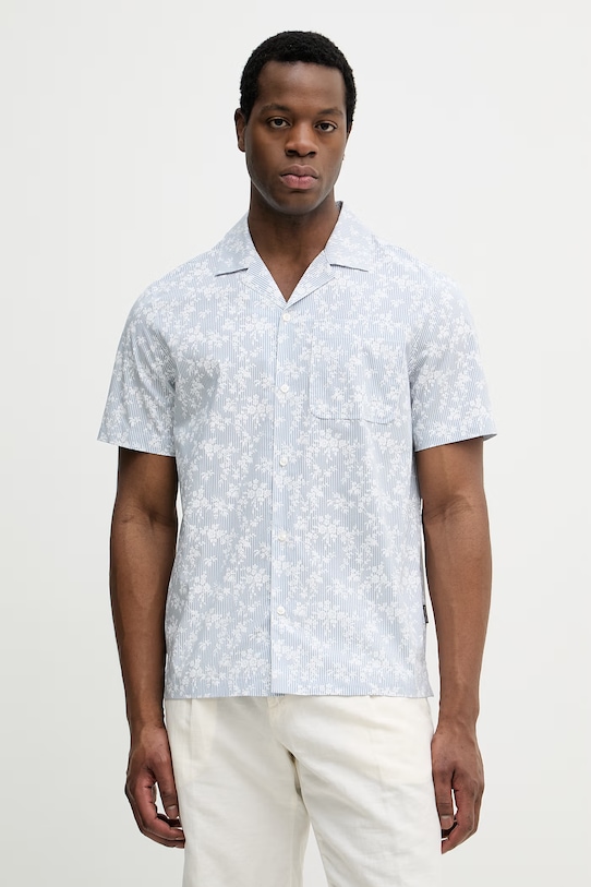 Srajca Michael Kors Z elastanom modra CS6409LKX8