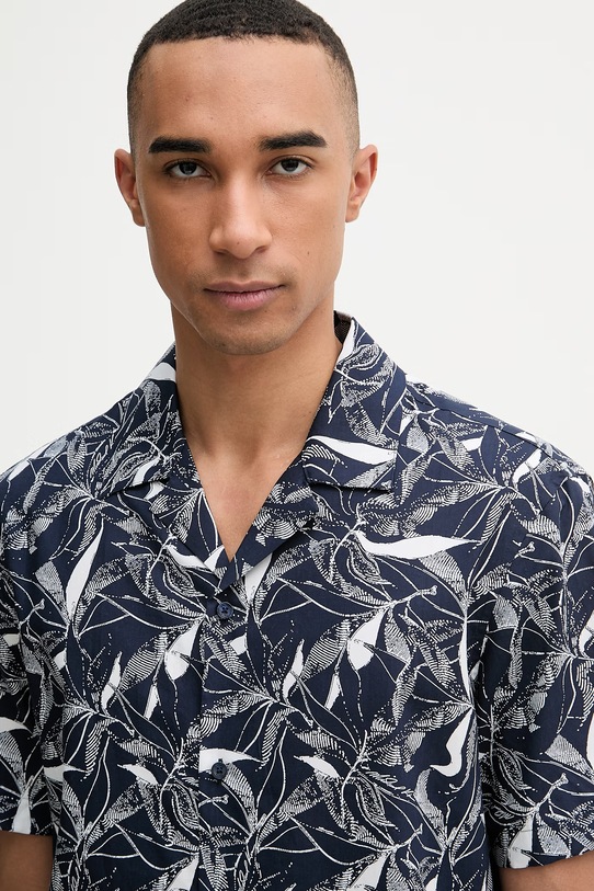 Michael Kors koszula męska granatowy CS6405QL1N