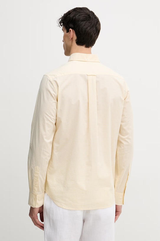 Odzież Gant koszula męska bawełniana 3000150 żółty