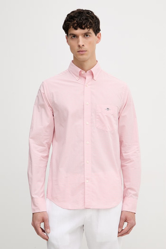 Gant koszula męska bawełniana różowy 3000150