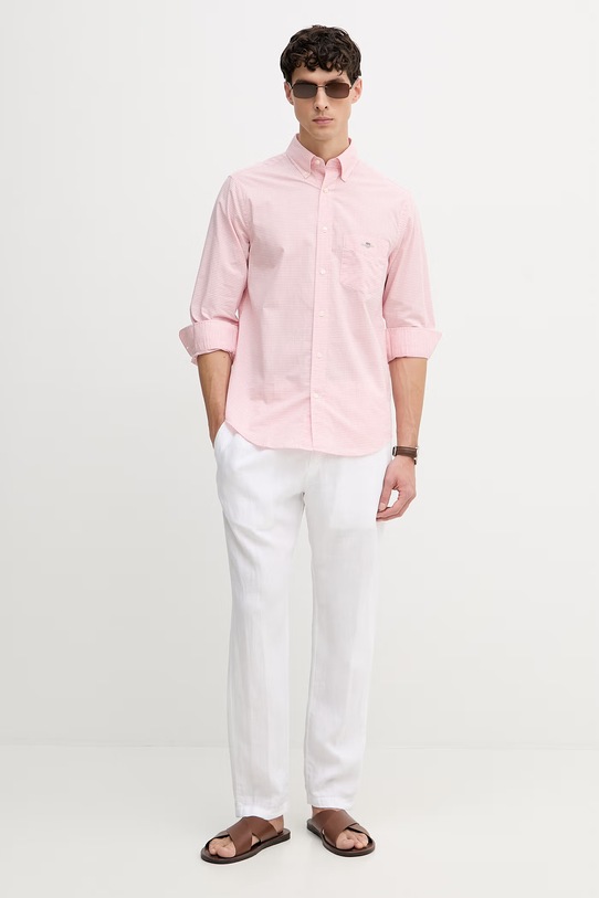 Gant koszula męska bawełniana 3000150 różowy SS26