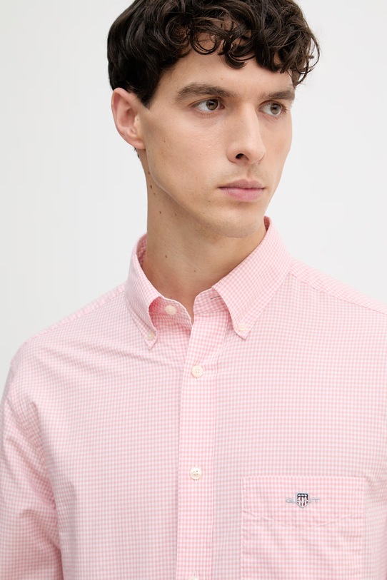 Gant koszula męska bawełniana różowy 3000150