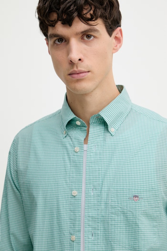 Gant koszula męska bawełniana turkusowy 3000150