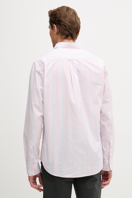 Odzież Gant koszula męska bawełniana 3260070 różowy