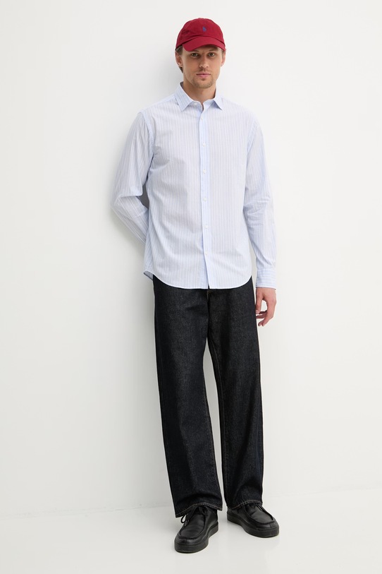 Gant koszula męska bawełniana 3260070 niebieski SS26