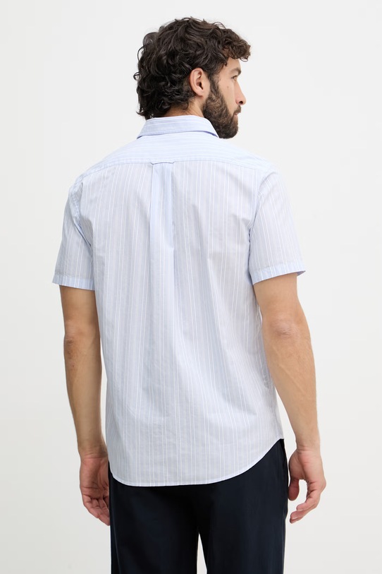 Odzież Gant koszula męska bawełniana 3260071 niebieski