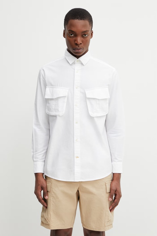 Barbour MSH5734WH11 koszula bawełniana męska biały MSH5734WH11