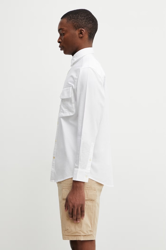 Barbour MSH5734WH11 koszula bawełniana męska MSH5734WH11 biały SS26