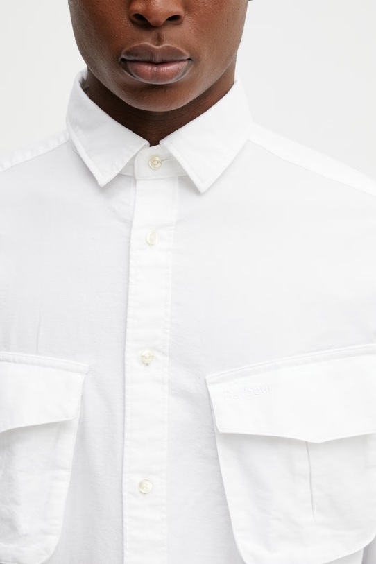 Barbour MSH5734WH11 koszula bawełniana męska biały MSH5734WH11