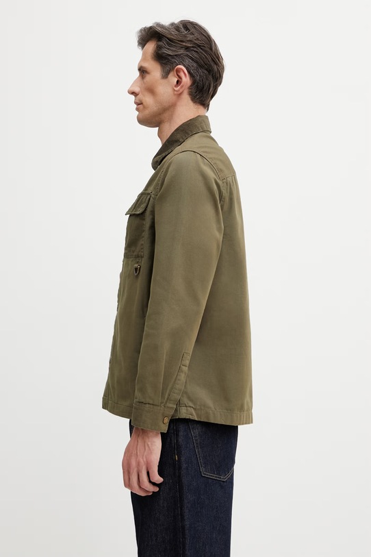 Barbour MOS0477GN61 koszula bawełniana męska MOS0477GN61 zielony SS26