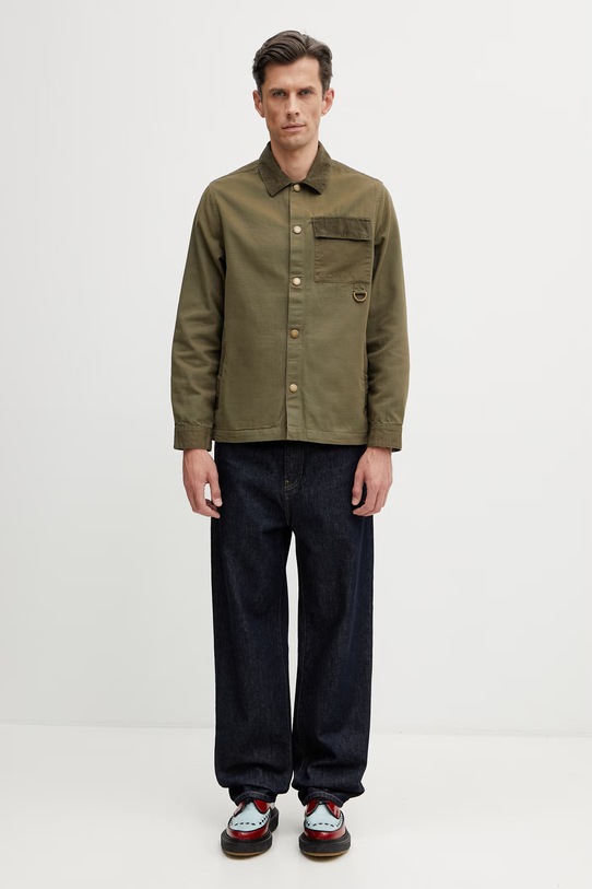 Barbour MOS0477GN61 koszula bawełniana męska MOS0477GN61 zielony