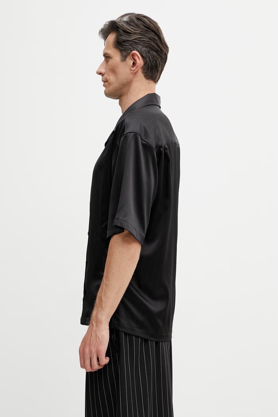 Martine Rose Hawaiian koszula męska 490WS37001 czarny SS26