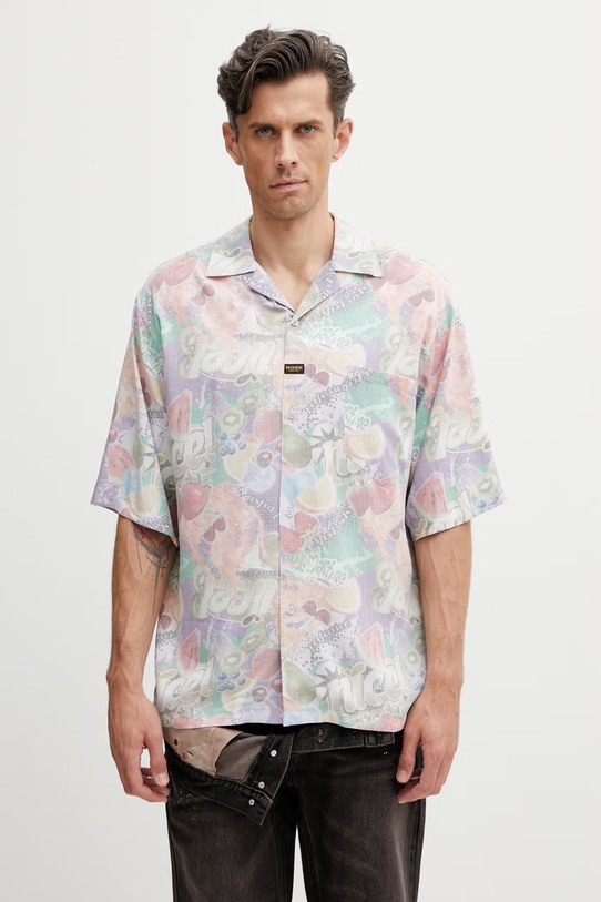 Martine Rose koszula z wiskozy męska multicolor 404WS24809