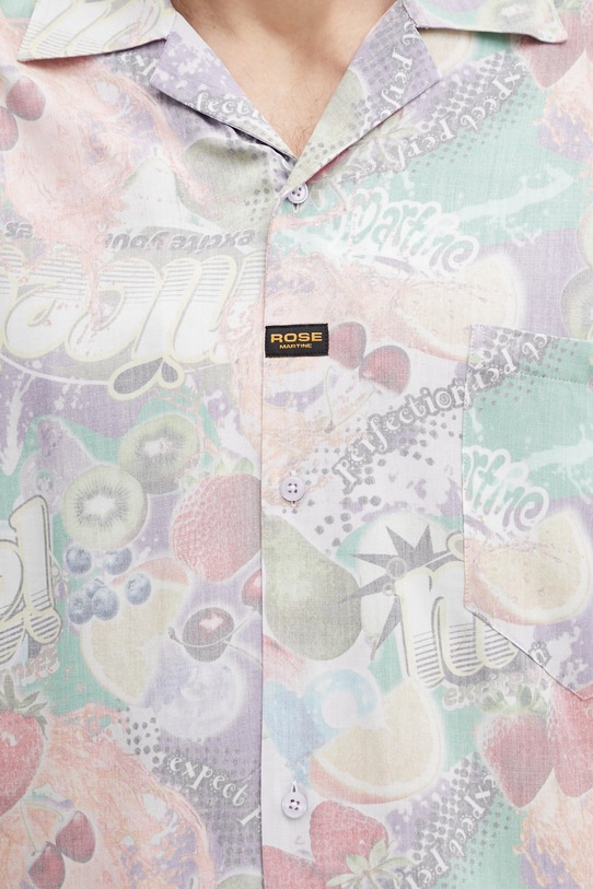 Martine Rose koszula z wiskozy męska multicolor 404WS24809