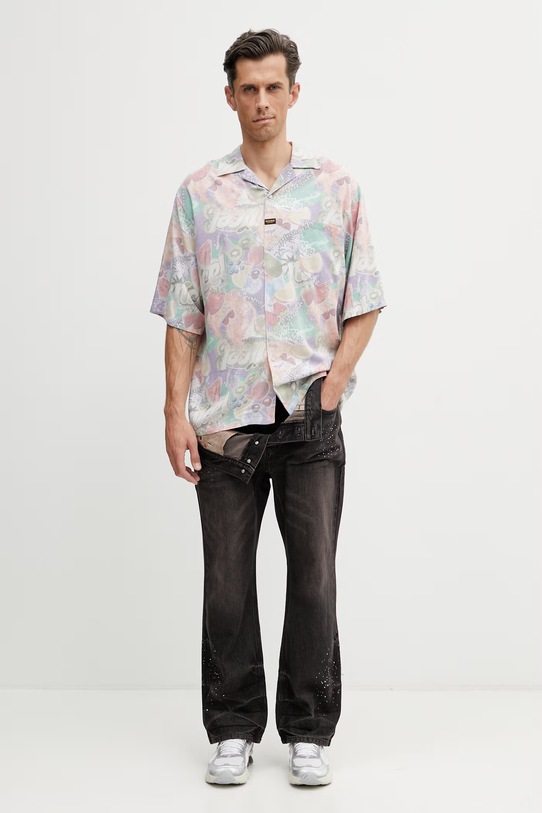 Martine Rose koszula z wiskozy męska 404WS24809 multicolor