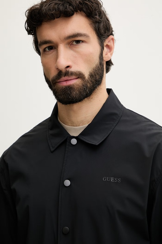 Guess kurtka koszulowa męska OTTAVIO czarny Z6GH01.W2357