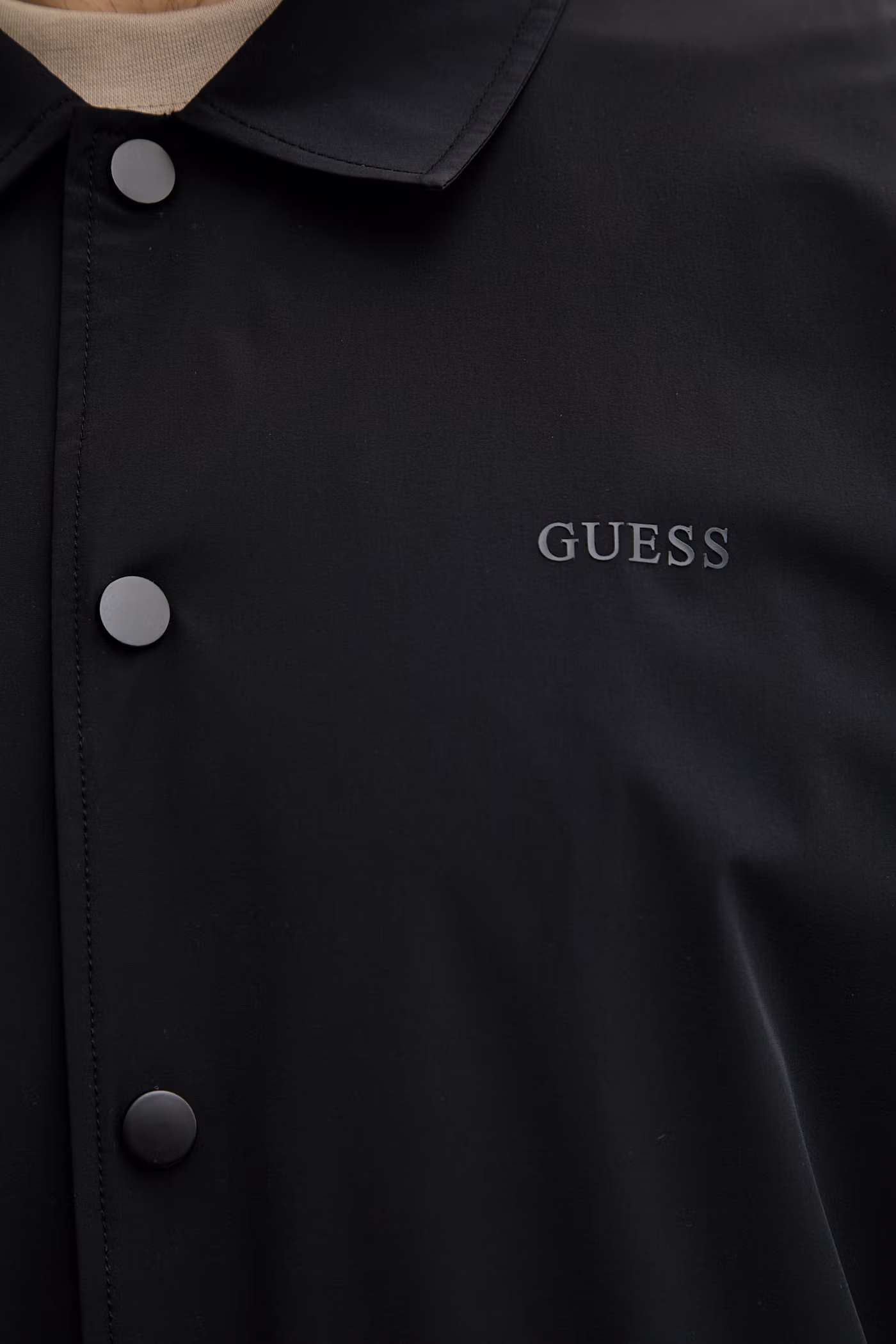 Guess kurtka koszulowa męska OTTAVIO Z6GH01.W2357 czarny