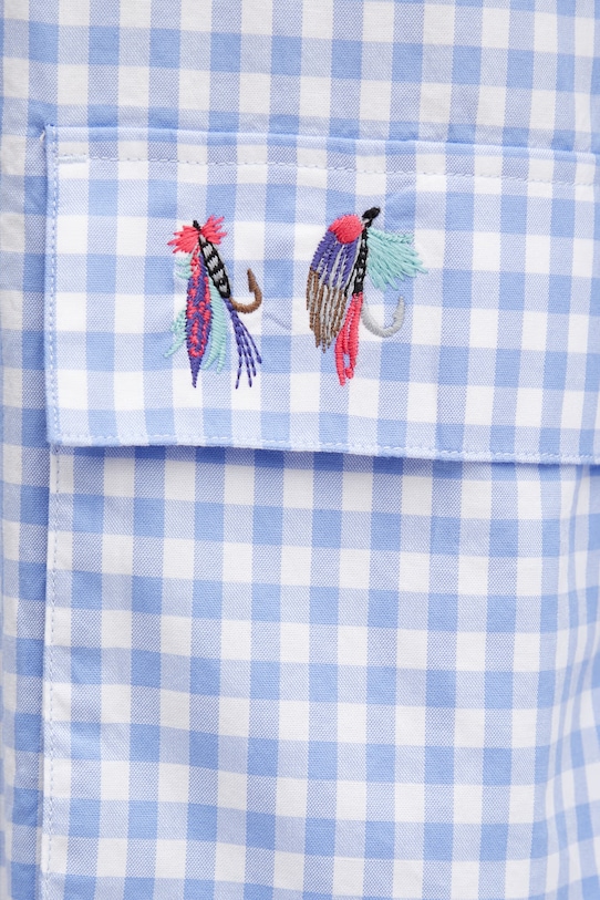 Barbour x Paul Smith Rawling košeľa bavlnená pánska modrá MSH5783BL54